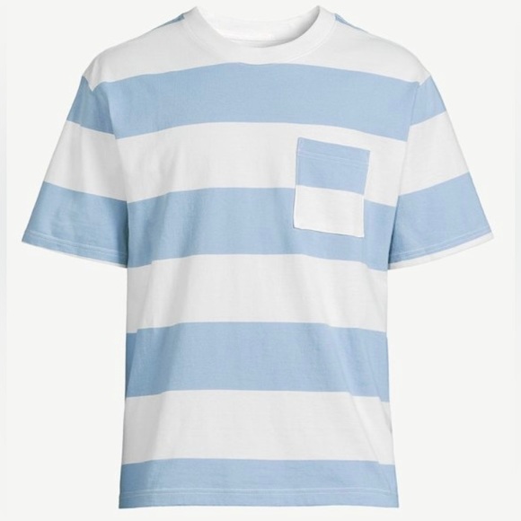 Free Assembly Other - Free Assembly Men’s Oversized Wide Stripe Pocket T-Shirt in Large